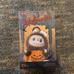 Pop Mart Halloween Sitting Pumpkin Vinyl Plush Pendant